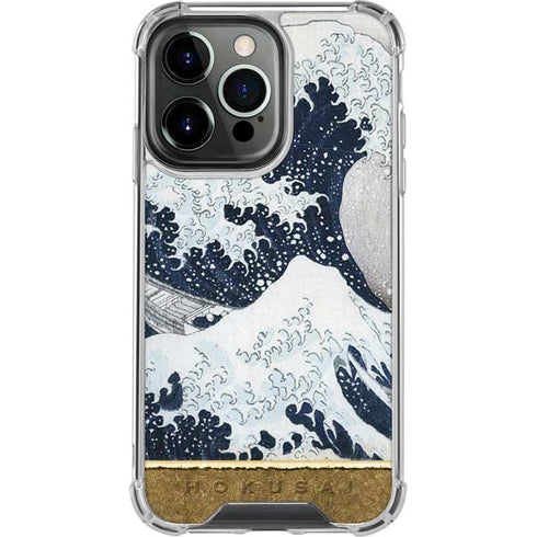 Hokusai The Great Wave off Kanagawa iPhone 14 Pro Clear Case